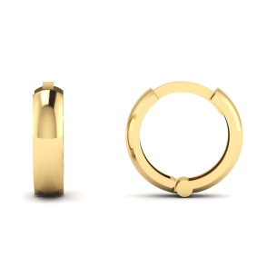 Brinco de Argola Liso Pequeno Ouro 18k