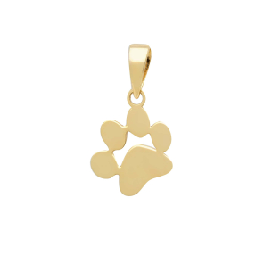 Pingente Pet Patinha Lisa Ouro 18k