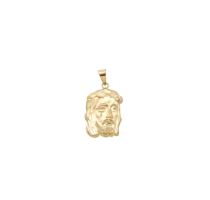 Pingente Face de Cristo 18mm x 12mm Ouro 18k