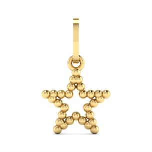 Pingente Estrela Bolinha Ouro 18k