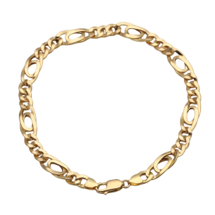 Pulseira Pernice Achatada 3x1 Ouro 18k