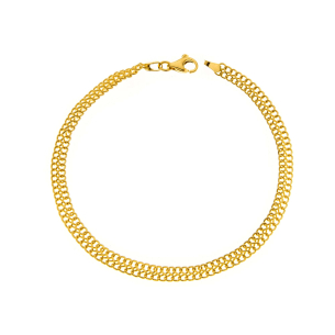 Pulseira Lacraia Fina P Ouro 18k